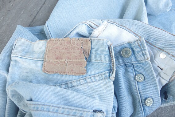 Faded jeans ,Vintage 60s 70s  levis 501 red line … - image 5