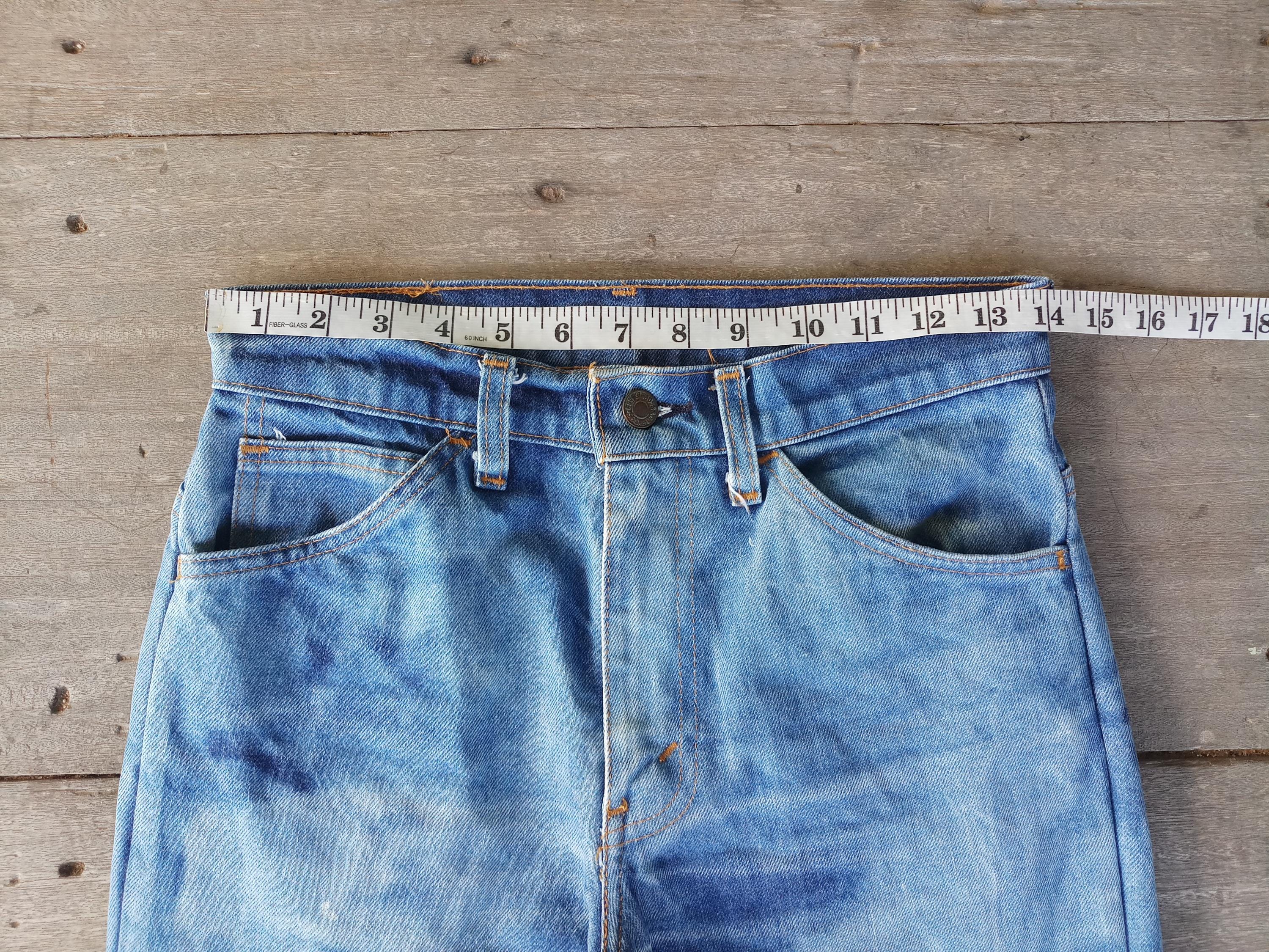 Vintage 70s Levis 602 Bell Bottom Jeans - Orange Tab Denim W28 L29