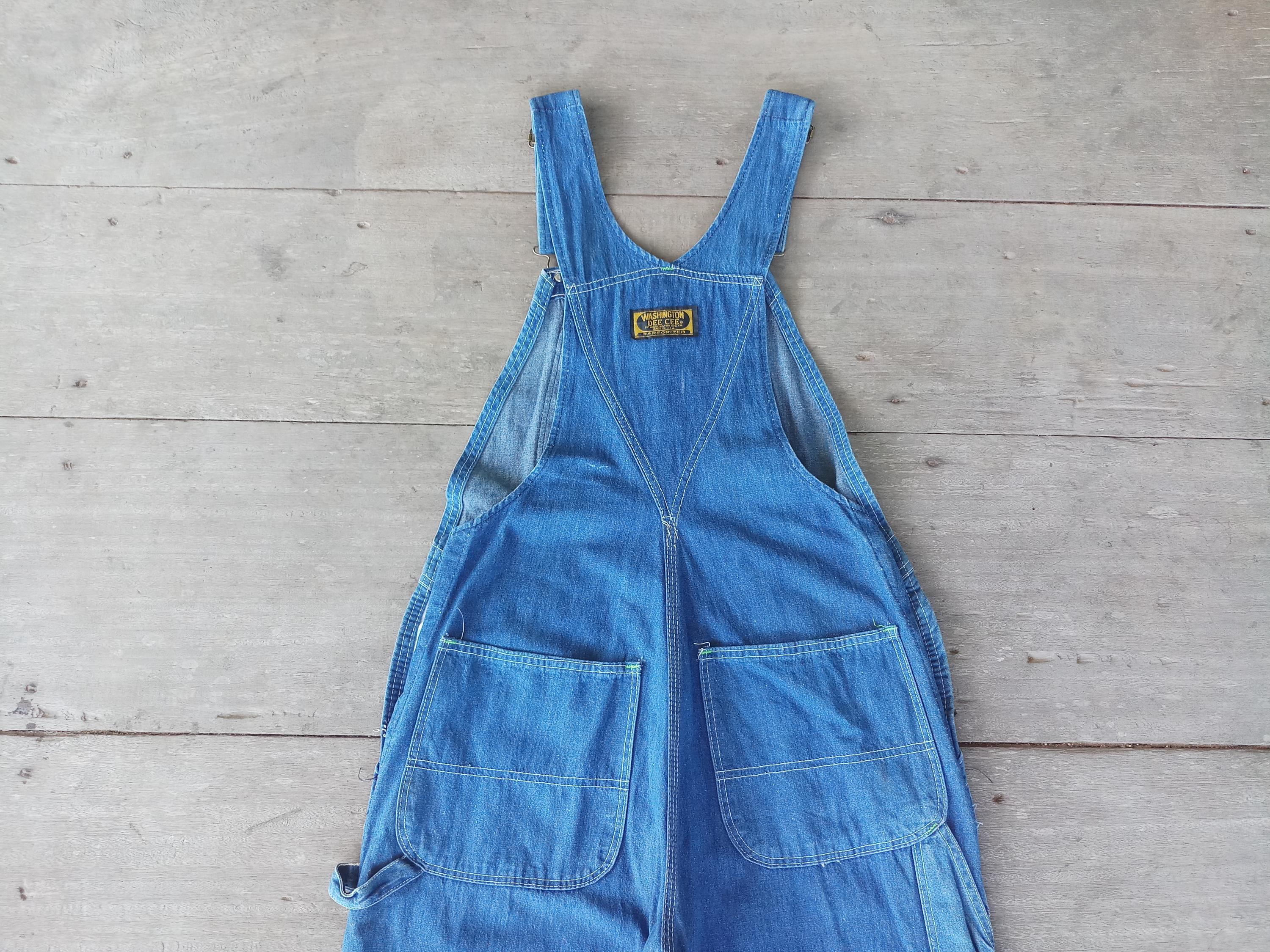 ´60s WASHINGTON DEE CEE オーバー オール Vintage 60s Washington Dee Cee Denim Overalls: Sanforized Bib