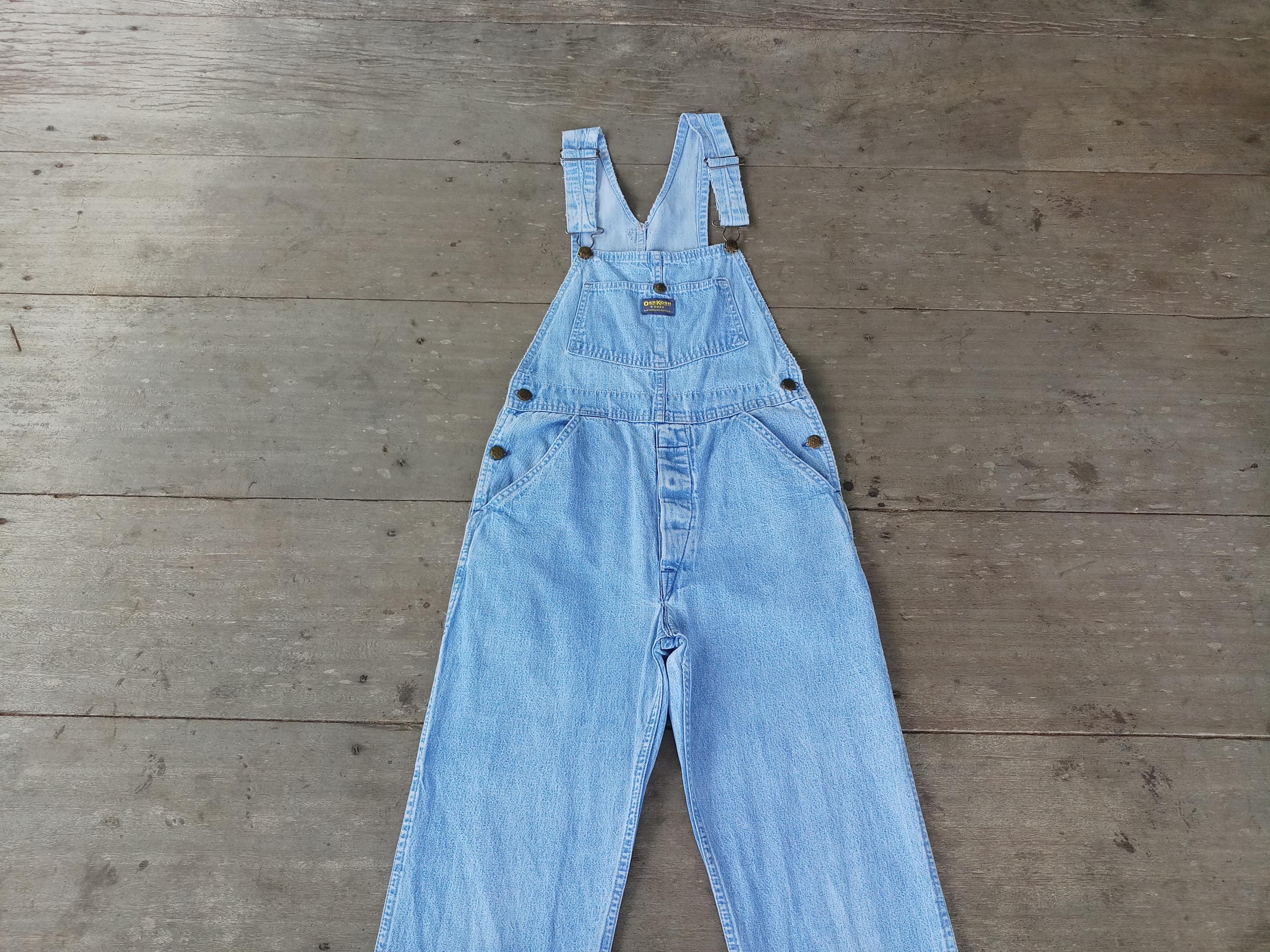 専用　60s-70s usa製 OshKosh damaged over all Vintage 60s 70s Oshkosh Denim Overalls XS: W29 L28 Made in USA