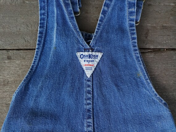 Beautiful ,Vintage 70s 80s Kids OshKosh overalls … - image 5