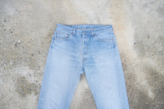 Faded jeans,vintage levis 501 Blue Jeans W32 W33,l