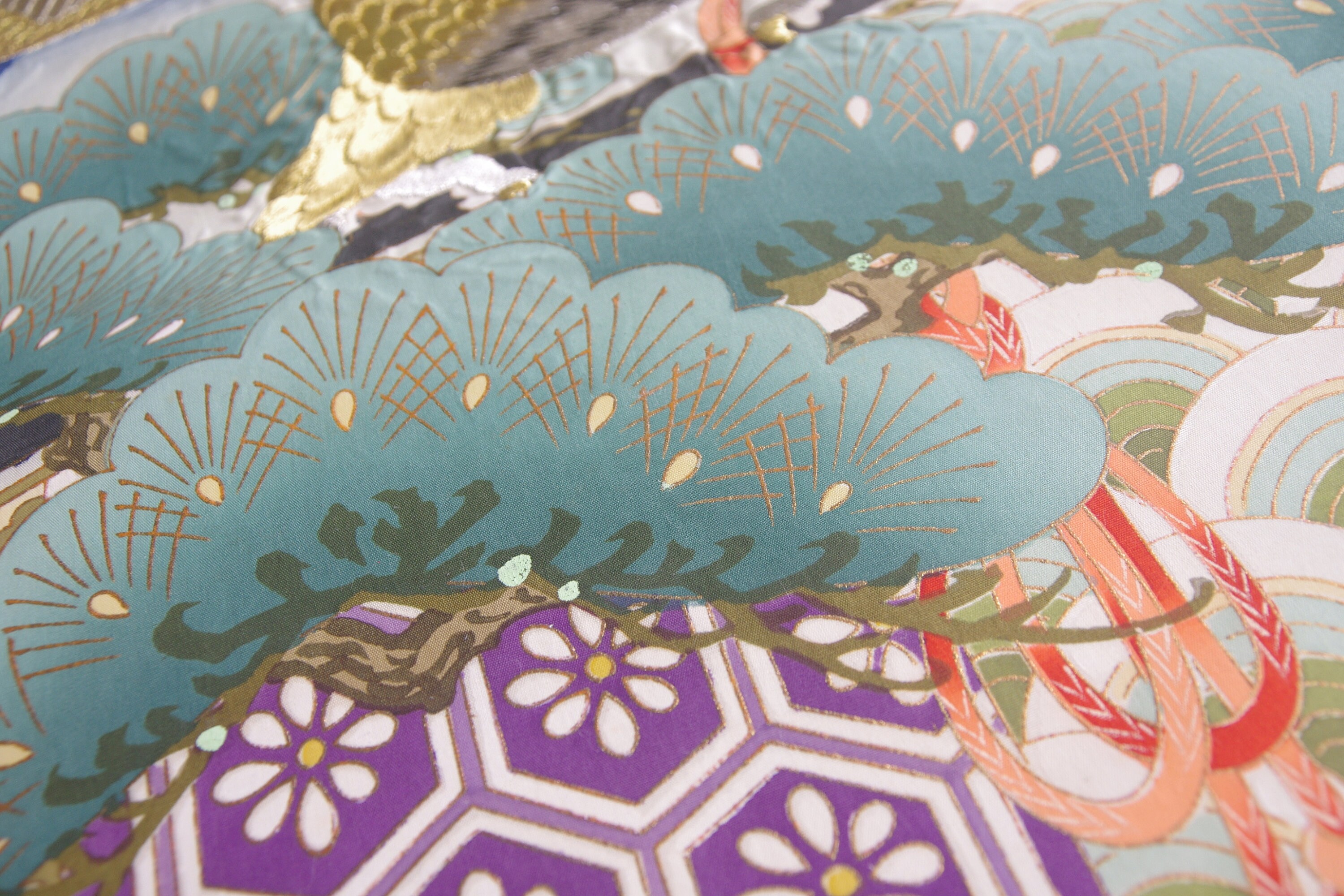 ヴィンテージの日本の掛け軸：鷹、山、金刺繍 - Etsy 日本