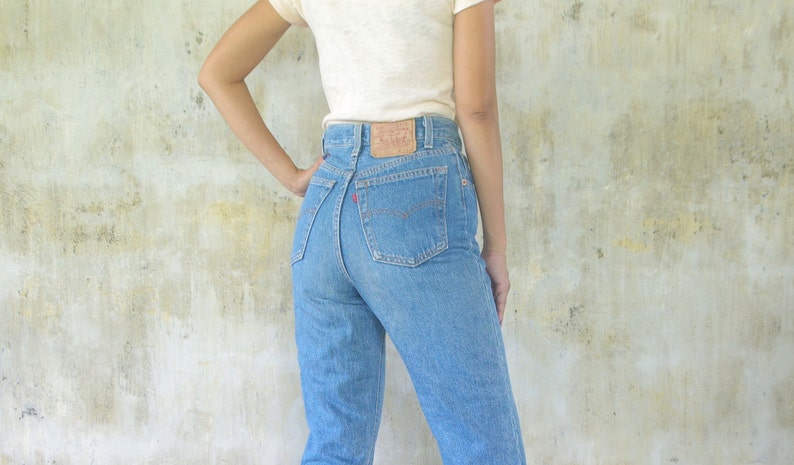 Faded Jeans vintage Levis 17501 Blue Jeans W24 W25 Beautiful - Etsy