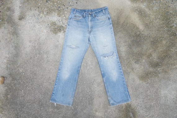 Faded Jeans Vintage 80s Levis 517 Orange Tabw30 W31 L28.5 - Etsy