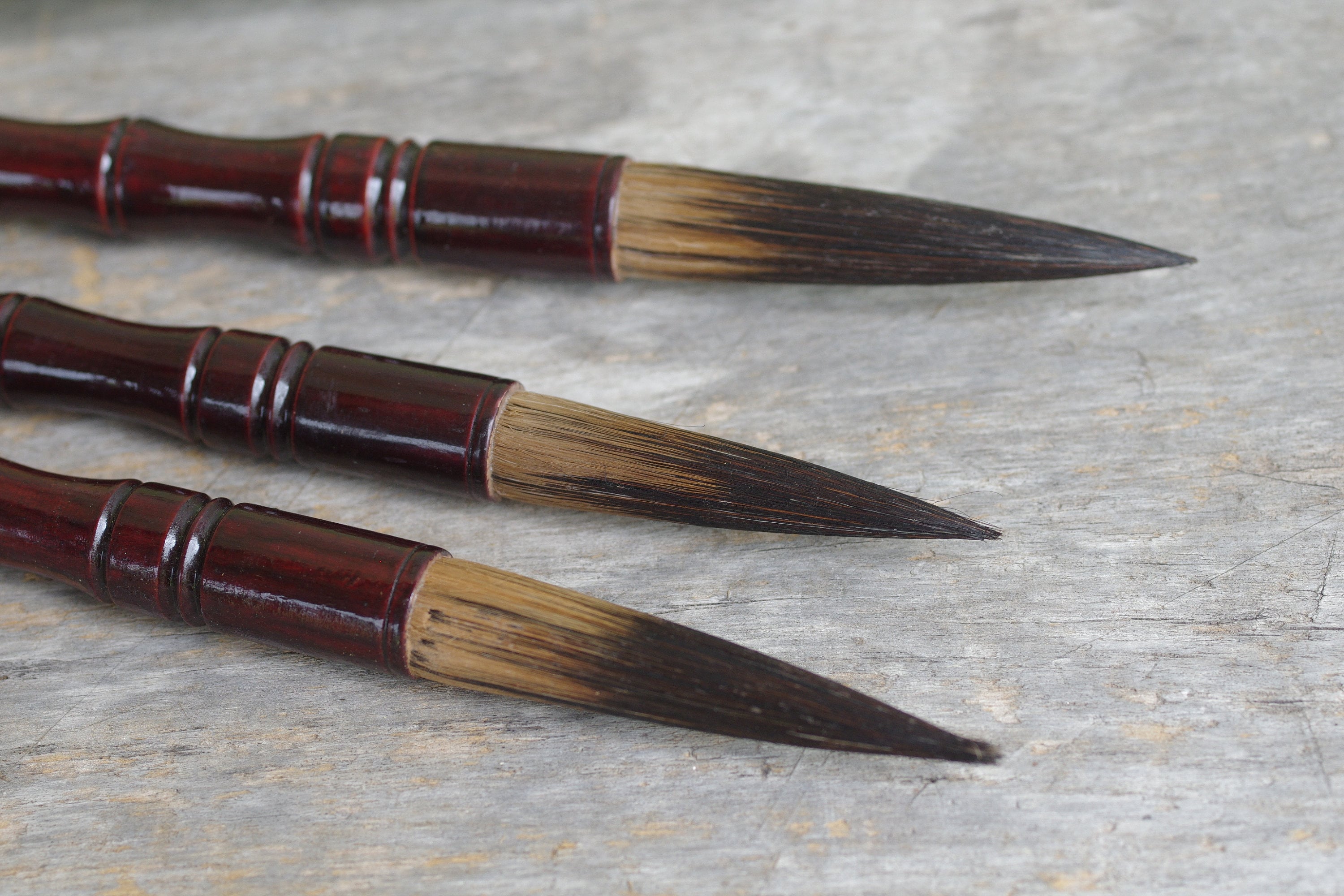 Vintage Brushchinese Calligraphy Brusheswriting Etsy