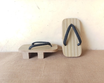 Rare,Vintage Bamboo Geta Sandals: size 24 cm.