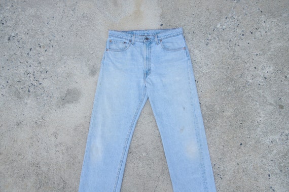 Faded jeans, vintage levis 505 Blue Jeans W33 W34… - image 1