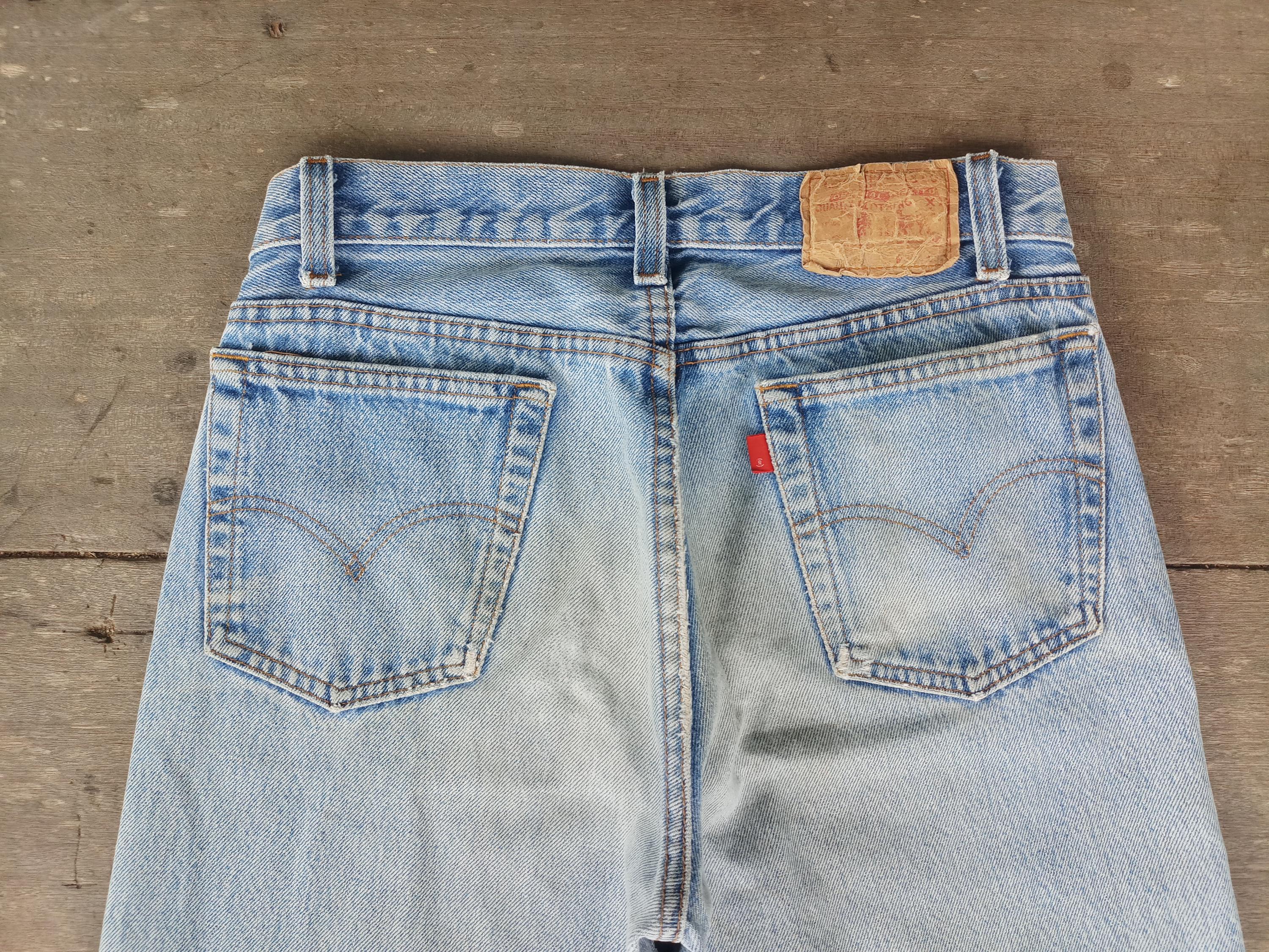 Vintage 80s Levis 701 Jeans: Faded Denim, Ripped, W28 L29 - Etsy