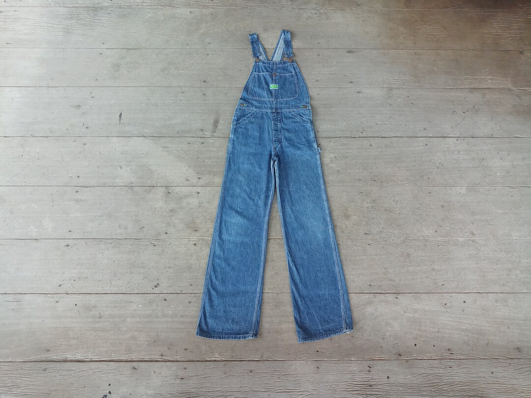 Beautiful ,vintage 60s 70s ELY Overalls Size XS W23 W26 L33,donut 