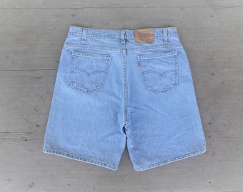 faded jeans vintage levis Shorts 550 W35 W36,levis orange tab,Beautiful jean,levis summers,retro,hipster,levis made in USA