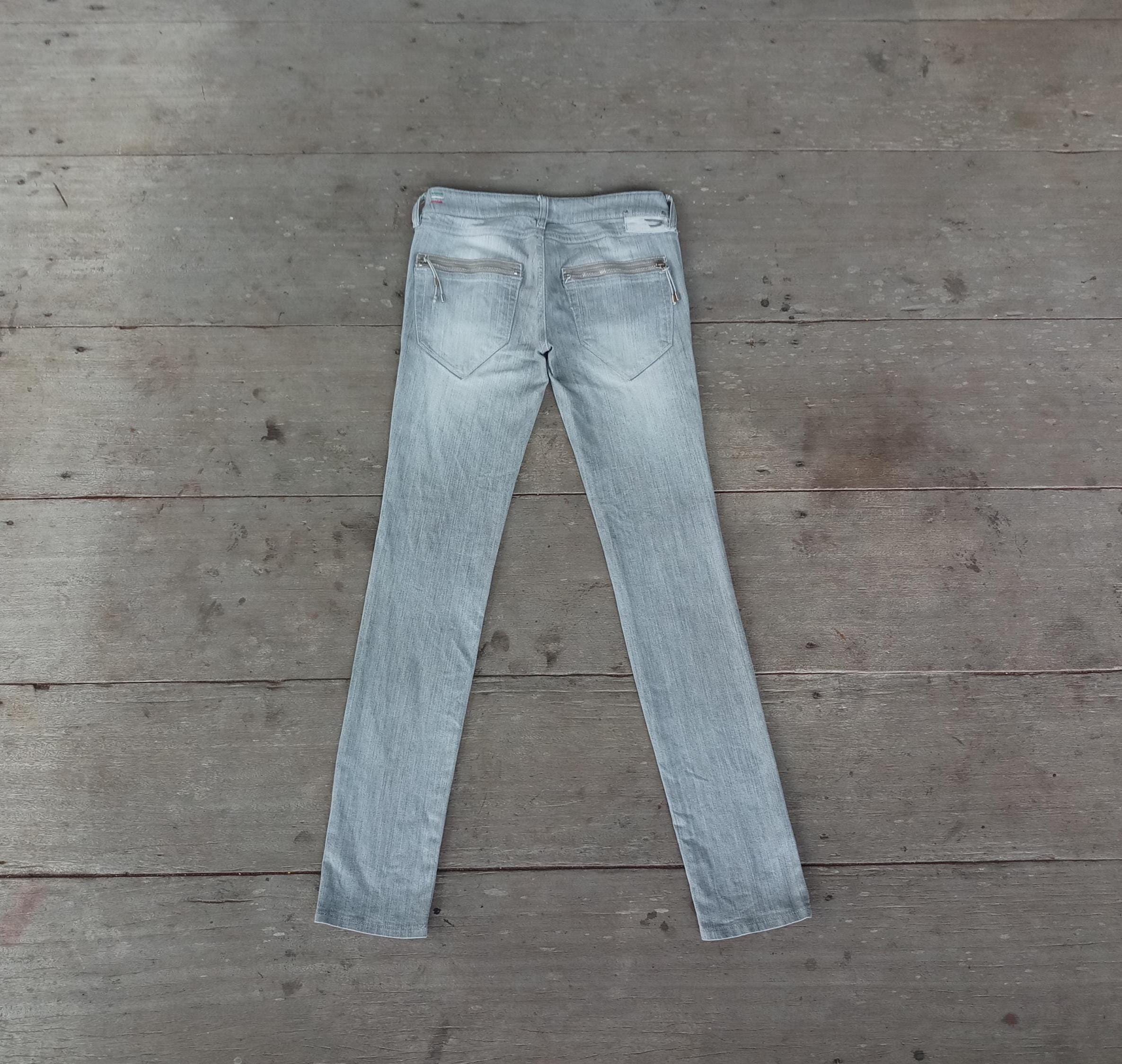 Vintage Y2K Diesel Low Rise Gray Jeans - Slim Fit Denim - Etsy