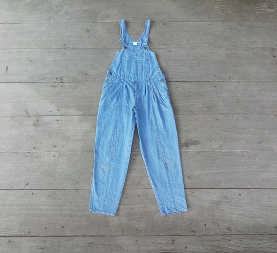 Vintage Blue Notes Overalls: XS-S, Retro Hipster Bib