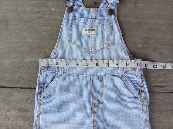 Vintage Kids OshKosh hickory denim overalls size … - image 4