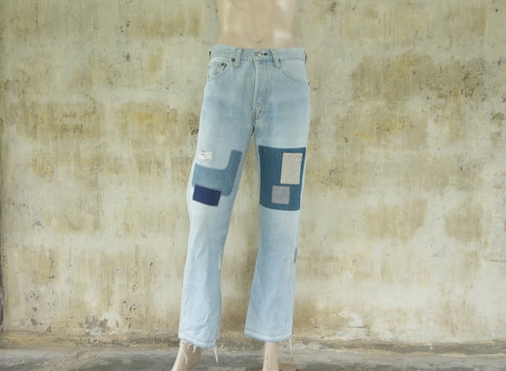 Faded jeans ,Vintage 60s 70s  levis 501 red line … - image 1