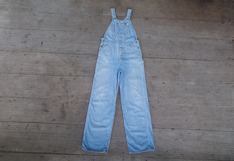 Rare faded Jeansvintage 40s 50s Lee Overalls Size S M W34 - Etsy