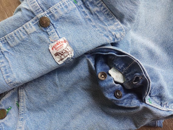 Vintage 70s Pointer Brand Denim Overalls Shorts: Size XS-S W30 - Etsy