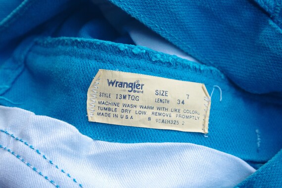 Rare , Beautiful ,Vintage 70s 80s  wrangler blue … - image 7