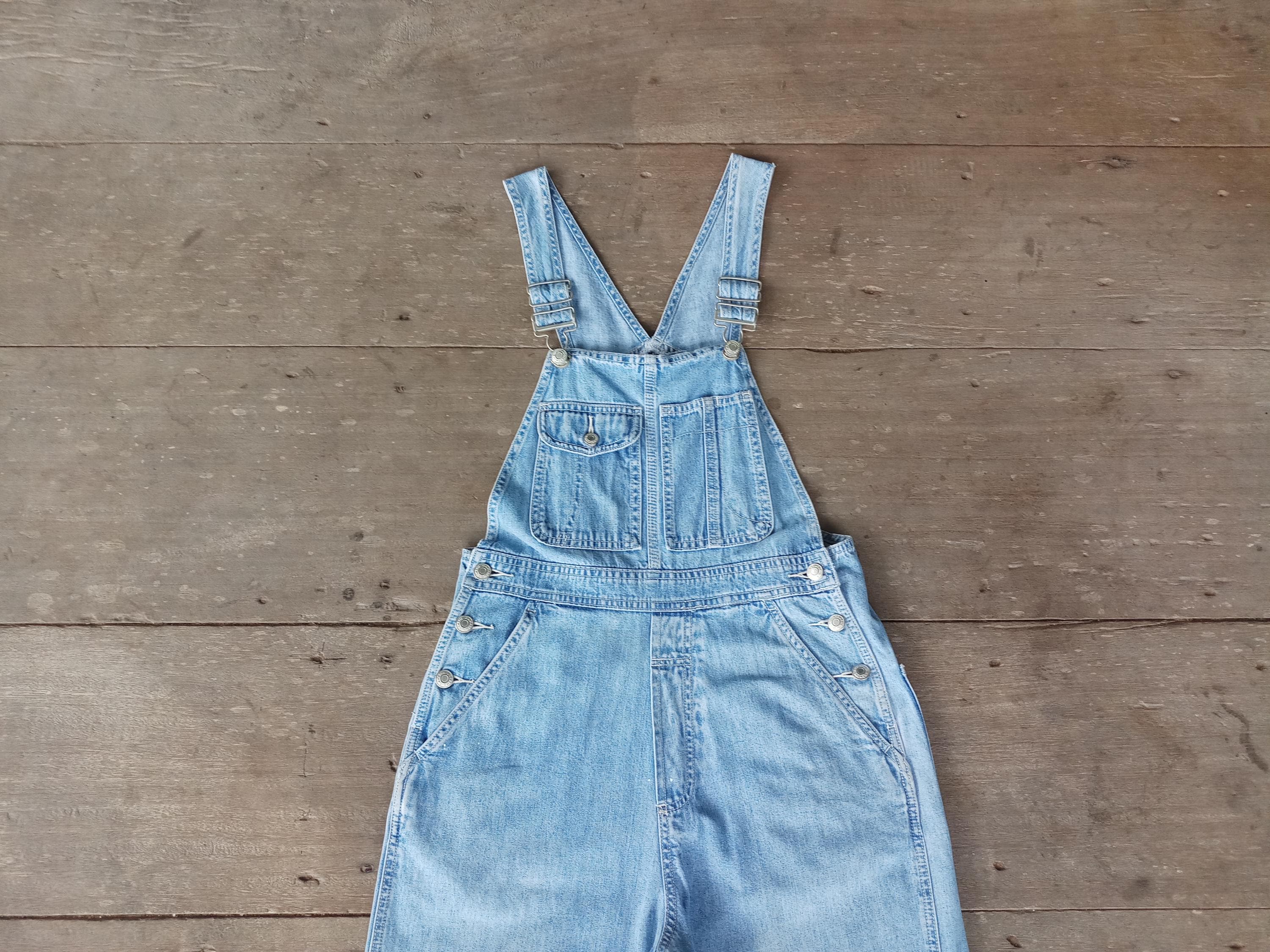 L’Appartement DENIM OVER ALL 34 Vintage 90s Faded Denim Overalls: Gap XS (W31 L27) Bib Overalls - Etsy