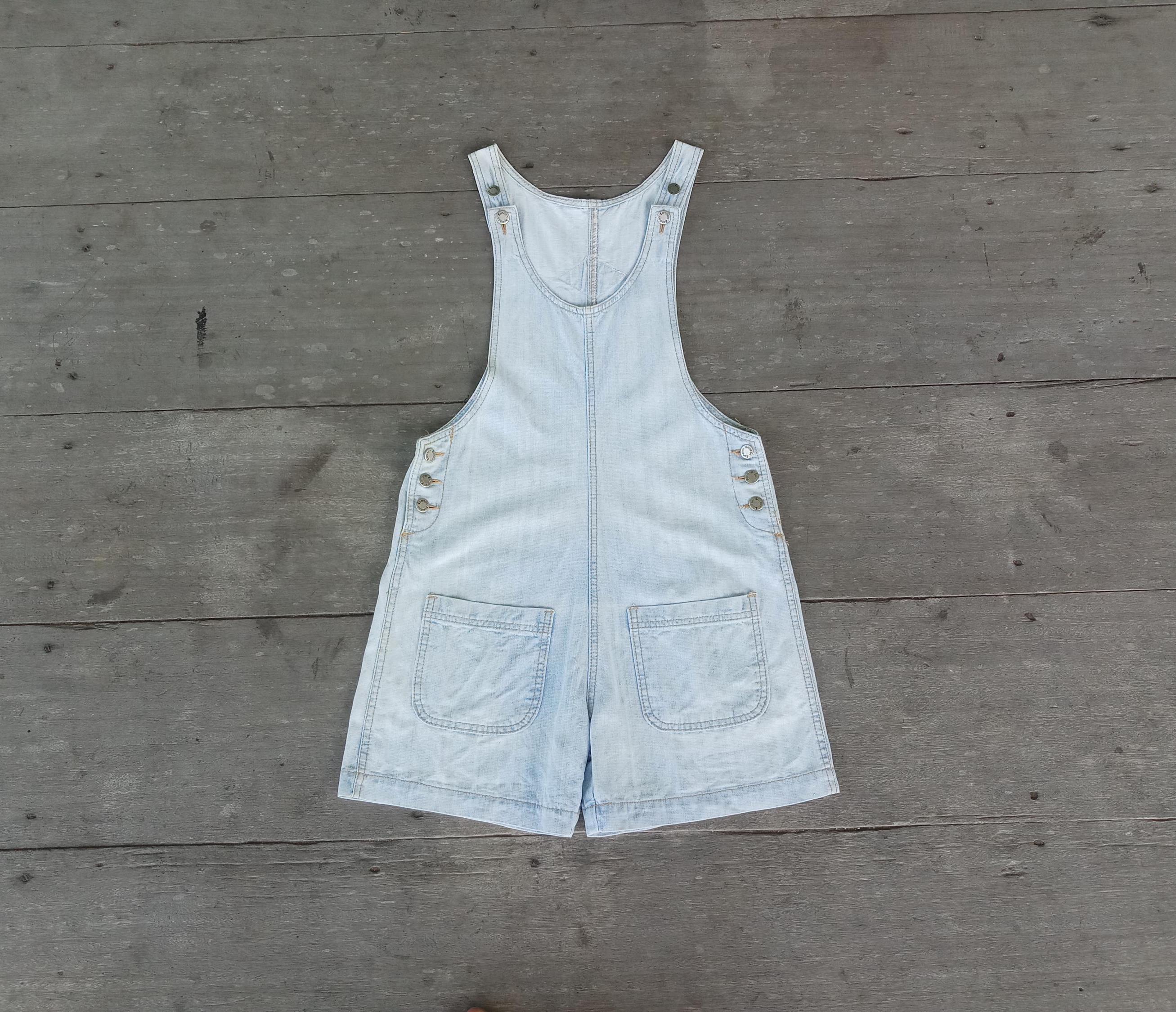 Vintage Denim Overalls Shorts: London Bib Overalls, Size S - Etsy display picture 1