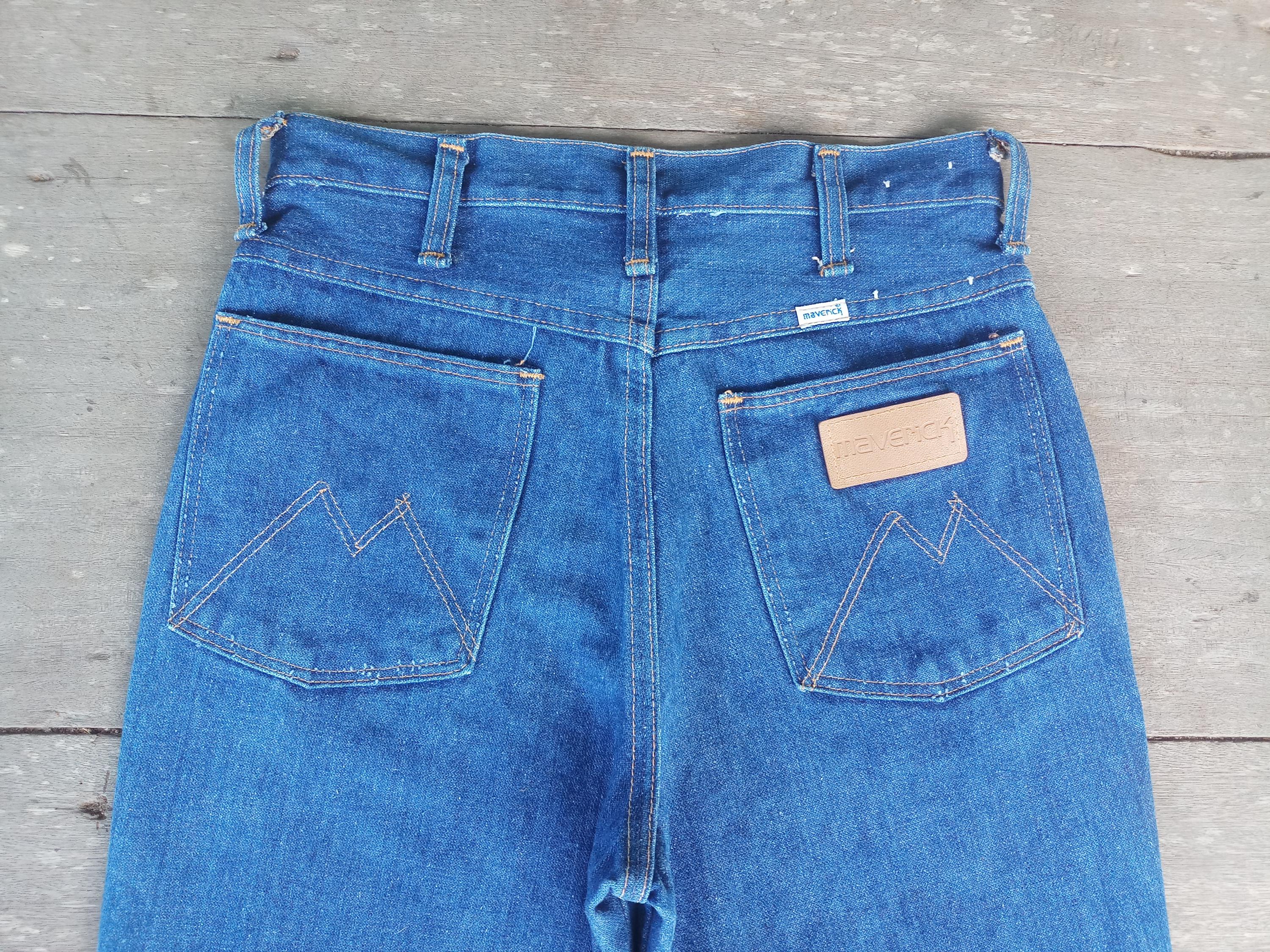 Vintage 60s Maverick Bootcut Jeans W28 L33 - Made in USA - Etsy