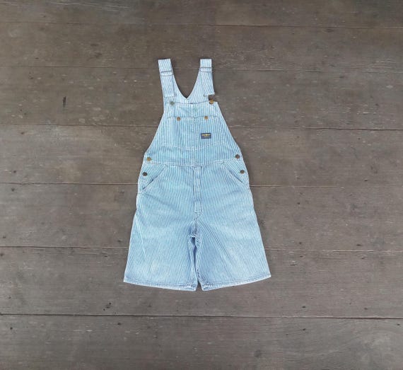 Vintage Oshkosh Hickory Denim Overalls Shorts : Union Made