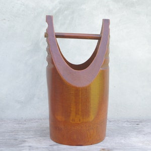 Bamboo Ikebana Flower Vase ,Hanaire wood,Hanaire bamboo,Japanese style,wood basket,wood vase,home decor,Hanaire,Japanese vase,nature