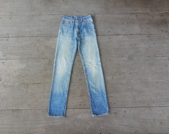 Faded jeans ,Vintage levis 505 -606 -0217 W26 L32,cool,retro,hipster