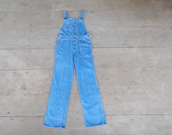 Vintage 70s Fredericks of Hollywood Denim Overalls: Button-up Bib