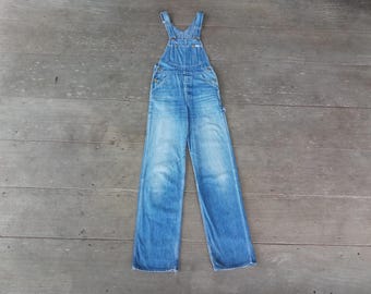 Vintage LEE Denim Overalls: 40s/50s Bib Overalls, W29 L34, Made in