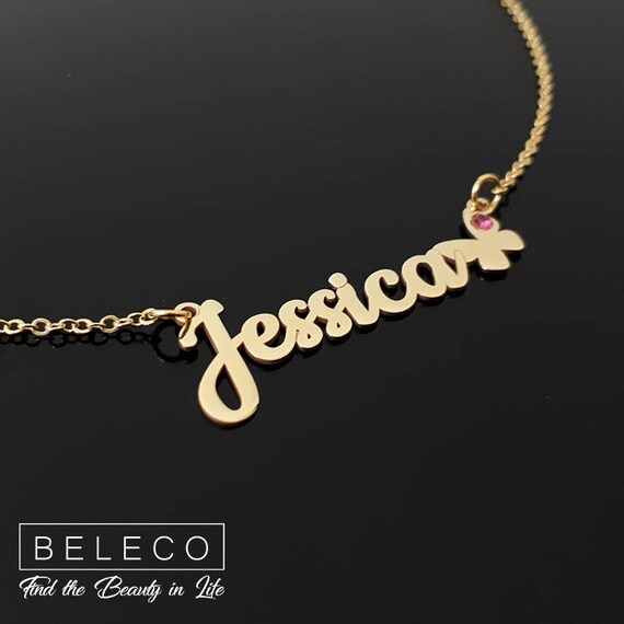 butterfly name necklace