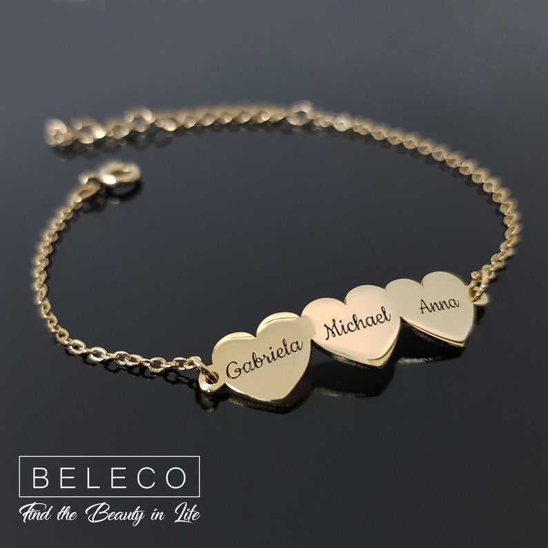 Kids Names Bracelet For Mom Personalized Gift for Mom Mom Etsy