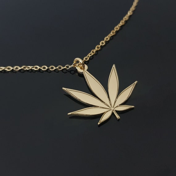 Marijuana Necklace Cannabis Necklace Weed Jewelry Boho Hemp Etsy