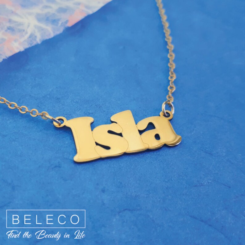 Bold Font Name Necklace 15 Font Style To Choose Bold Font Etsy