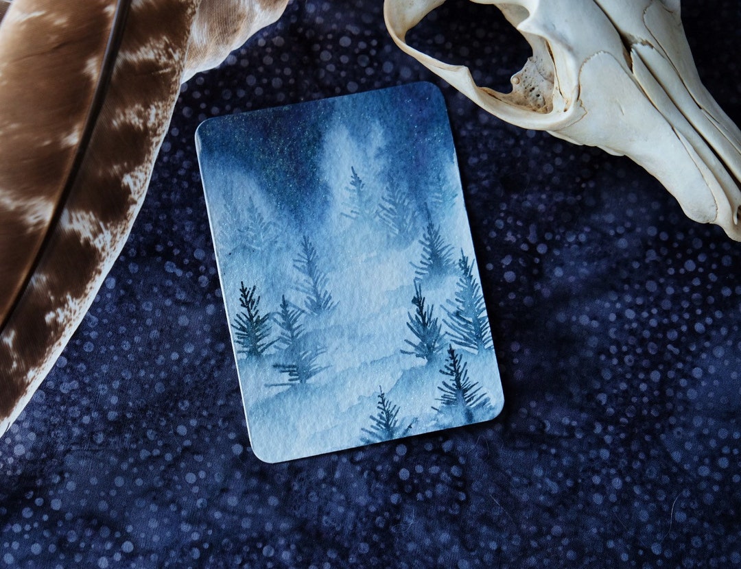 Watercolor Artist Trading Cards Foresart Card Original Etsy