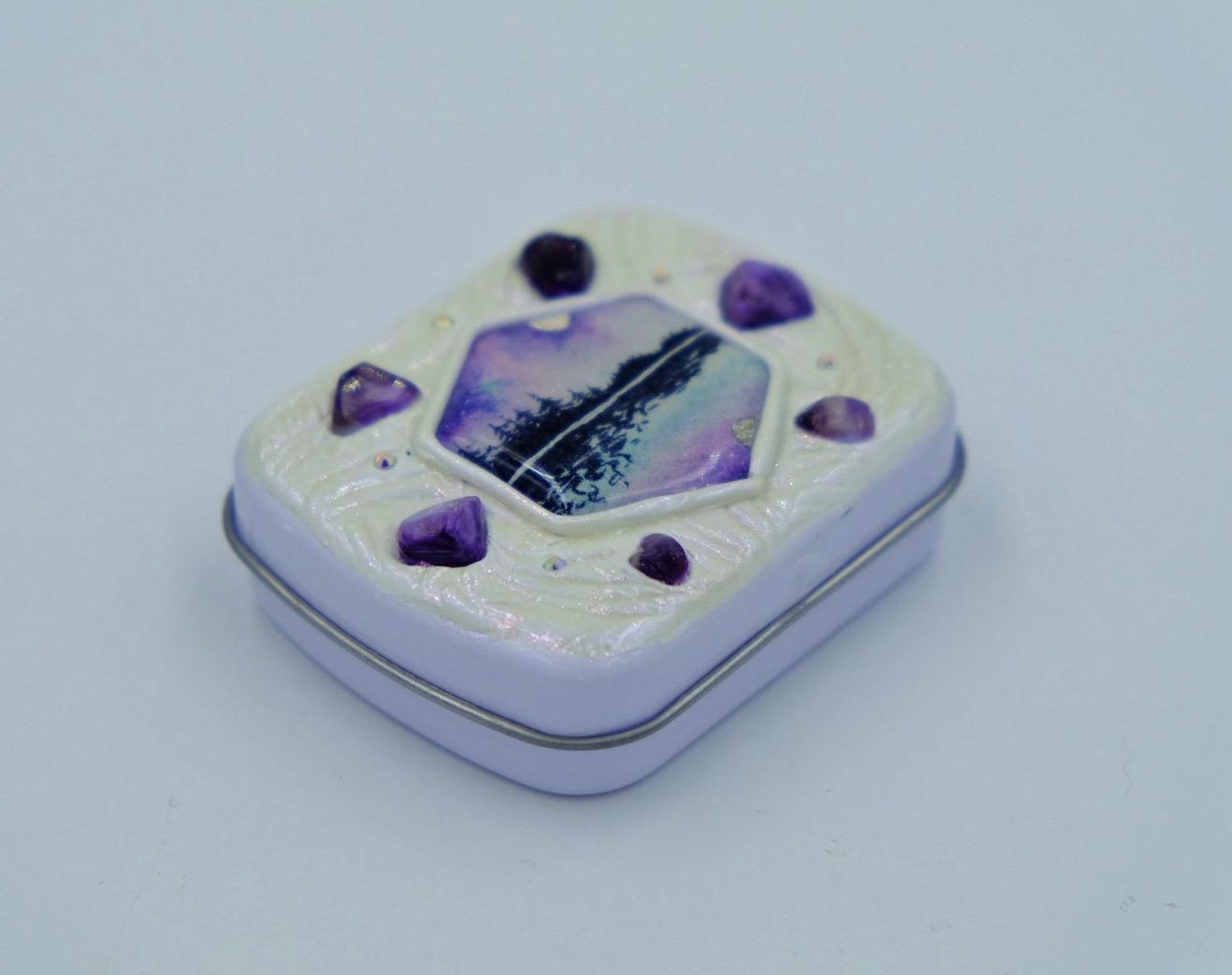 Spell Kit Stash Tin, Hand Painted Storage Box, Stashbox, Handmade ...