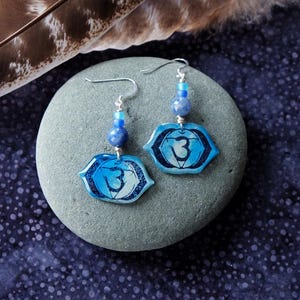 Chakra Symbol Dangle Earrings Chakra Symbol Dangle Earrings