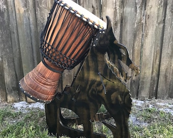 Glossy Dragon Djembe Standing Stand