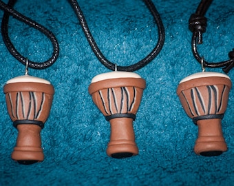 Drum Djembe Pendants Necklace Jewelry