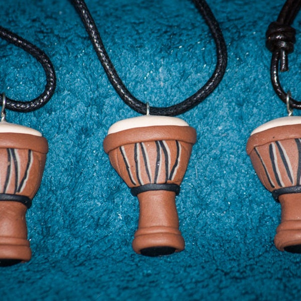 Drum Djembe Pendants Necklace Jewelry