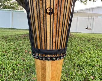 Cong-Ashiko Oak Staved  Full Sized Drum with Cow Skin Head