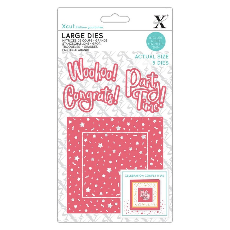 Large 5pcs Docrafts Metal Die Set Card Craft Die - Love Birds Xcut