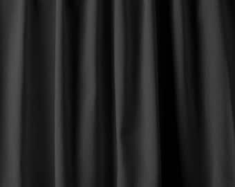 12'Hx4-1/2'W Stage Curtain/Backdrop Panel  12oz- BLACK Fire Retardant/ with Certificate
