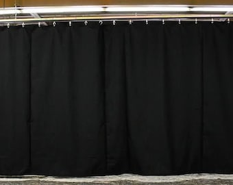 Stage Curtain /Theater 9' x 15    12oz ' BLACK Fire Retardant~ Backdrop