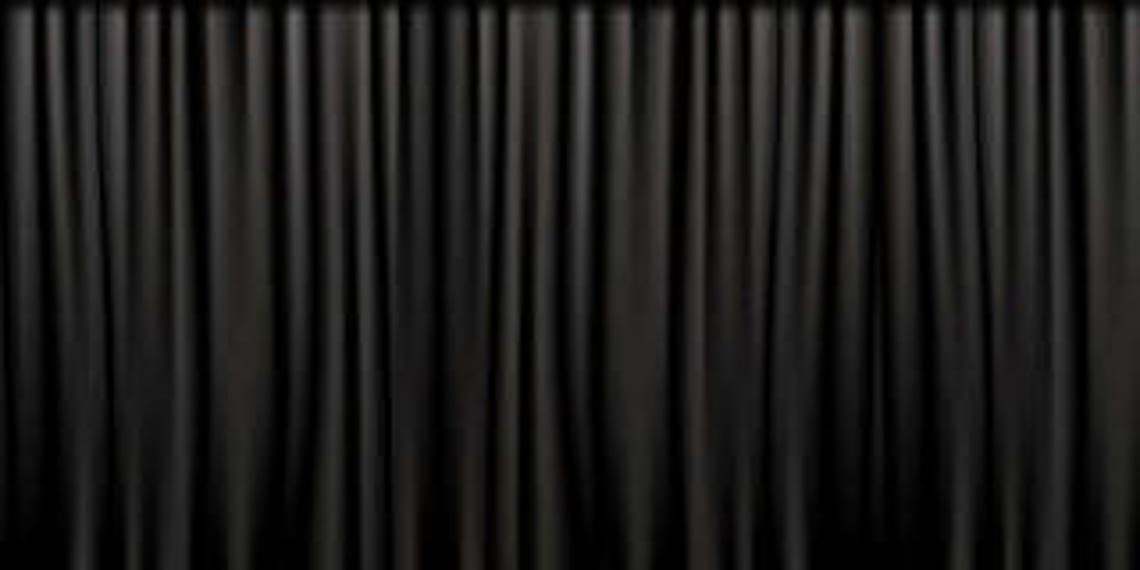 10'H x 5'W Stage Curtain /Theater BLACK Backdrop Etsy