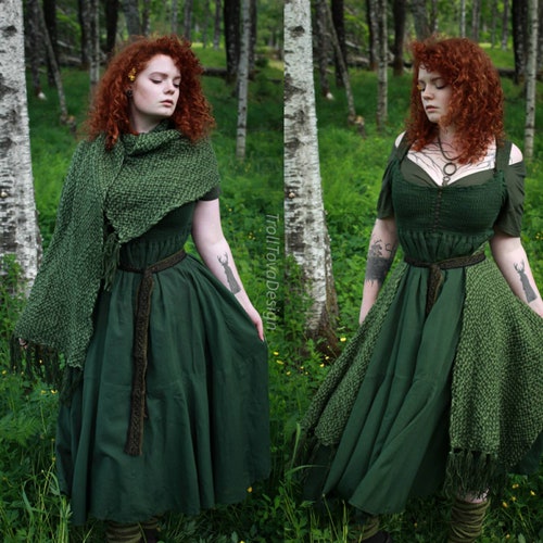 how to wear a large rectangular shawl