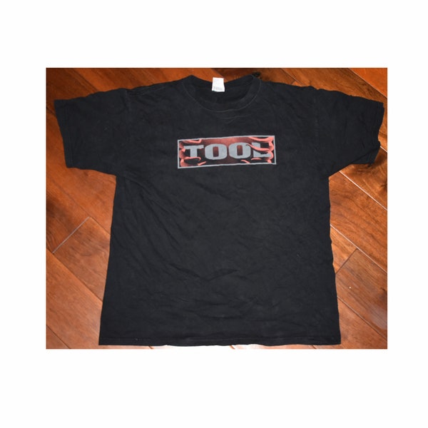 Vintage Rare 1990s 90 Early Tool Undertow Band Concert Tour Shirt Anvil Large Alternative Metal Hard Rock Maynard James Keenan