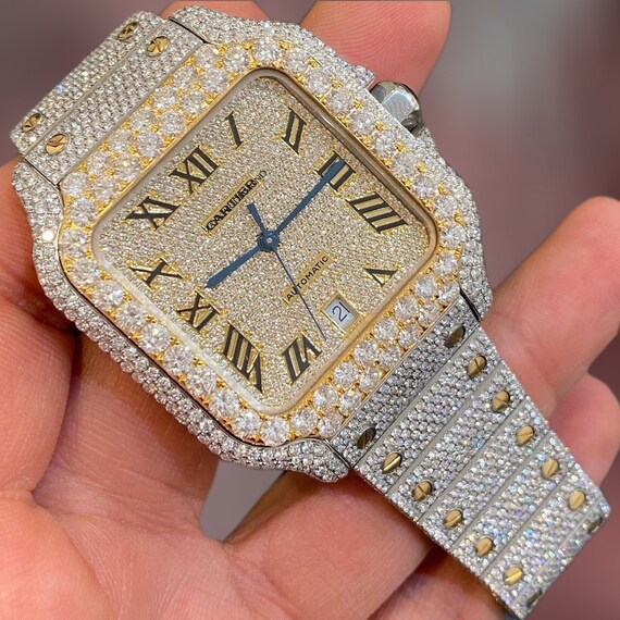 cartier diamond watches for men