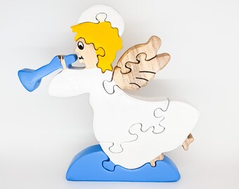 The Angel Montessori educational wooden toy puzzle