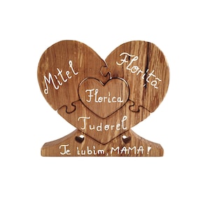 Wooden Heart - personalized decoration